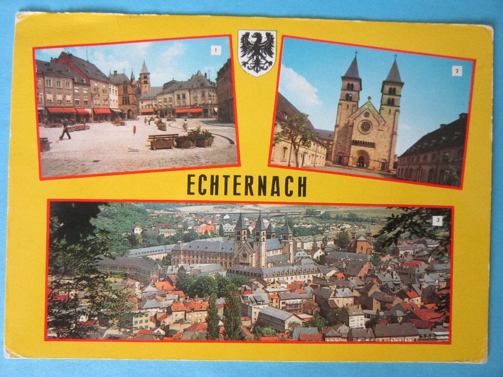 Ansichtkaart: Luxembourg, Echternach,, Verzamelen, Ophalen of Verzenden, 1980 tot heden, Gelopen, België en Luxemburg
