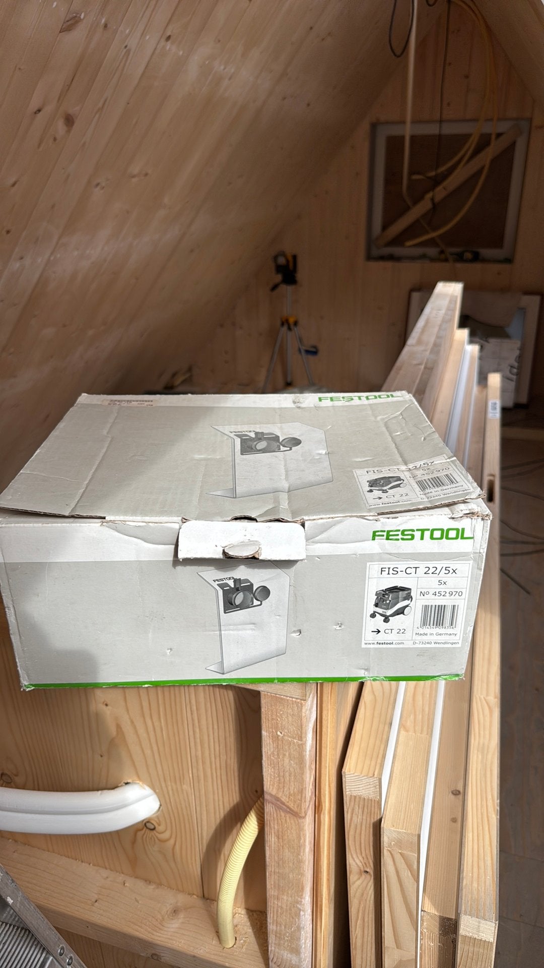 5 stofzakken festool ct22, Ophalen, Zo goed als nieuw, 1200 watt of meer, Overige typen