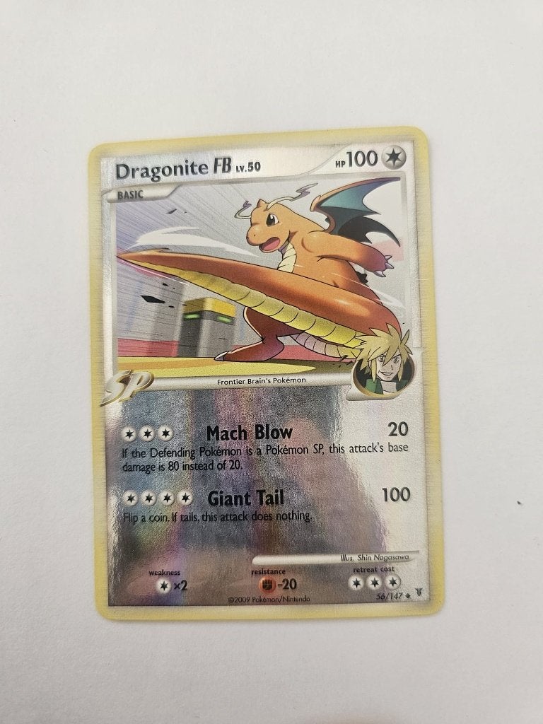 Dragonite FB lv.50 56/147 LP, Ophalen of Verzenden, Gebruikt, Losse kaart, Foil