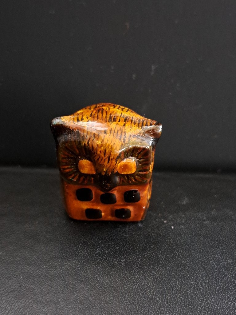 Vintage Uil - Handgeschilderd Keramiek, Verzamelen, Ophalen of Verzenden, Gebruikt, Dier