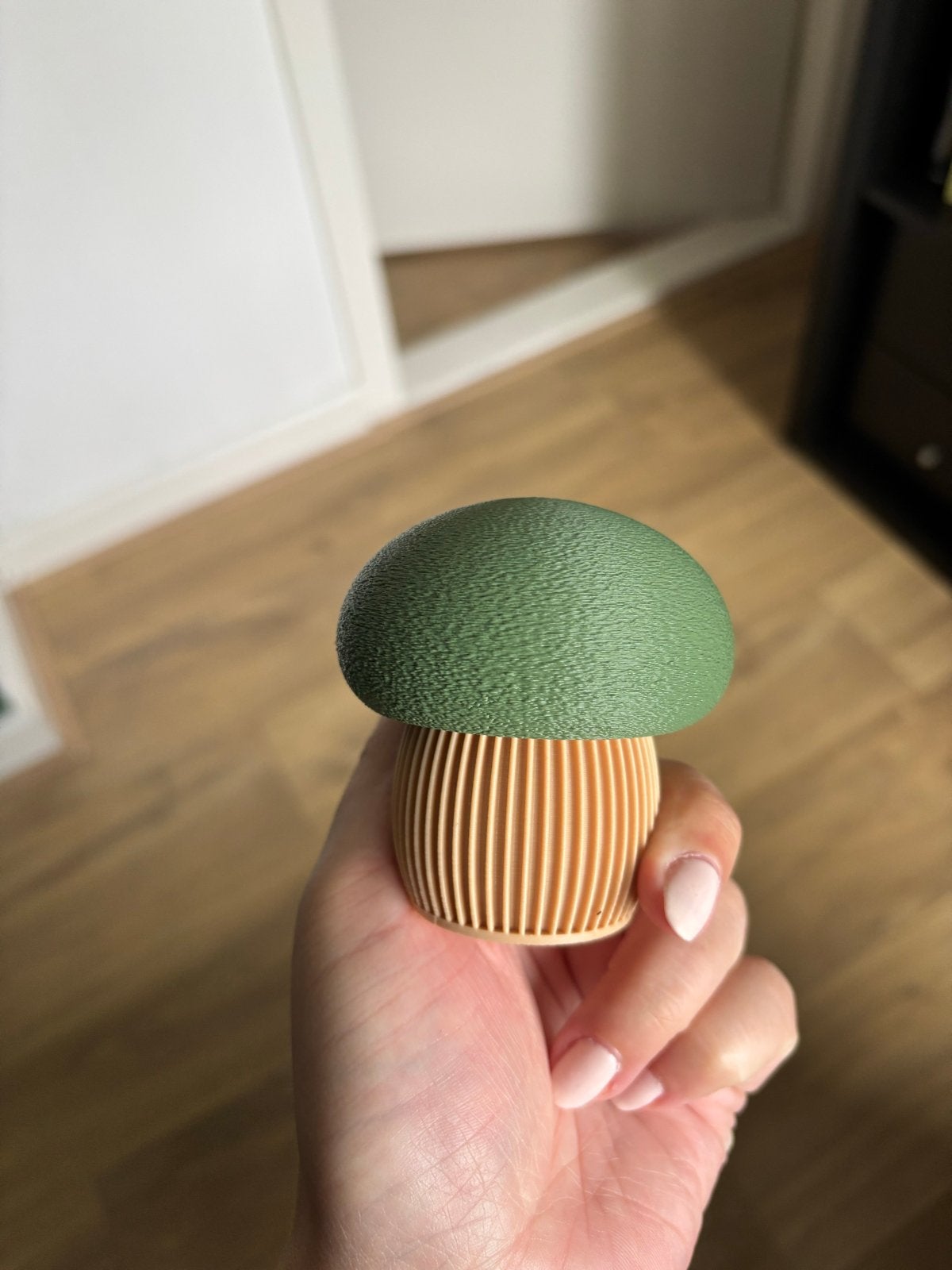 Decoratieve paddestoel - Groen en beige, Ophalen of Verzenden, Nieuw, Groen, Kunststof