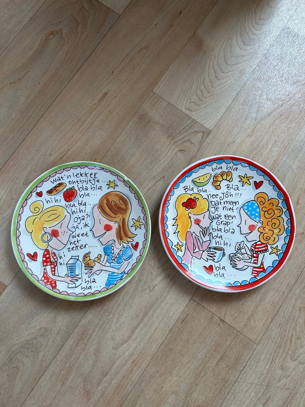 Blond Amsterdam ontbijtborden - set van 2, Blond Amsterdam, Ophalen of Verzenden, Zo goed als nieuw, Bord(en)