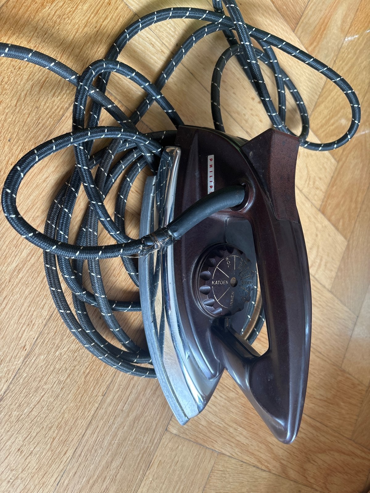 Vintage Philips Strijkijzer - Klassiek Model, Witgoed en Apparatuur, Strijkijzers en Strijkplanken, Ophalen of Verzenden, Gebruikt