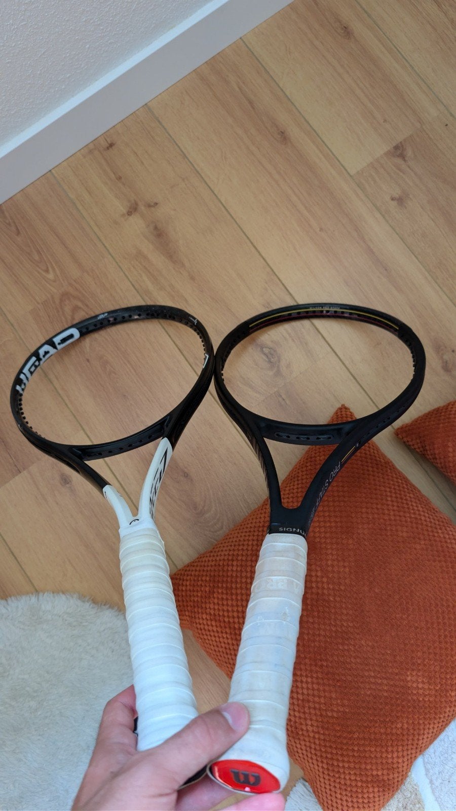 Wilson Pro Staff 97 v13 (90€) & HEAD Graphene 360 (90€), Gebruikt, Ophalen of Verzenden, Wilson, Racket