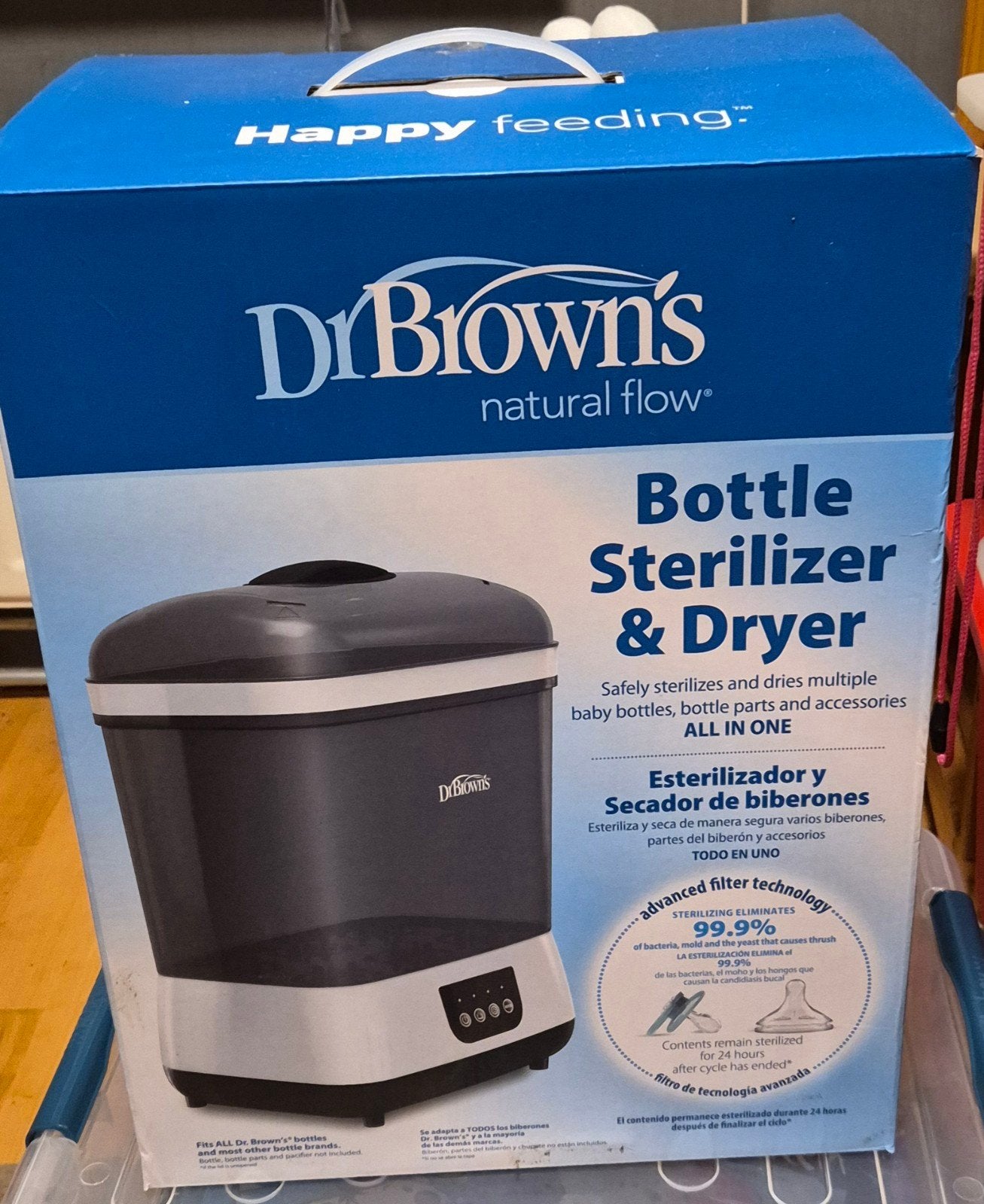 dr browns flessen sterilisator, Ophalen of Verzenden, Zo goed als nieuw, Sterilisator