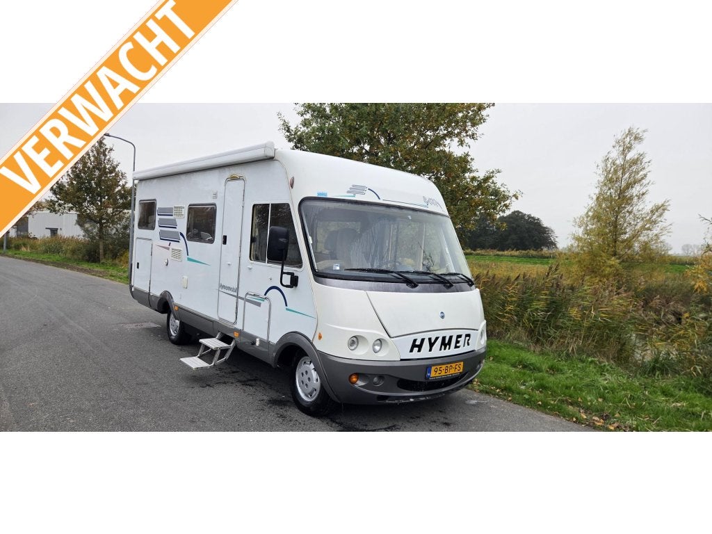Hymer B644 G 6 persoons 82301km nap, Caravans en Kamperen, Raamblindering, Ringverwarming, Fiat, Achteruitrijcamera