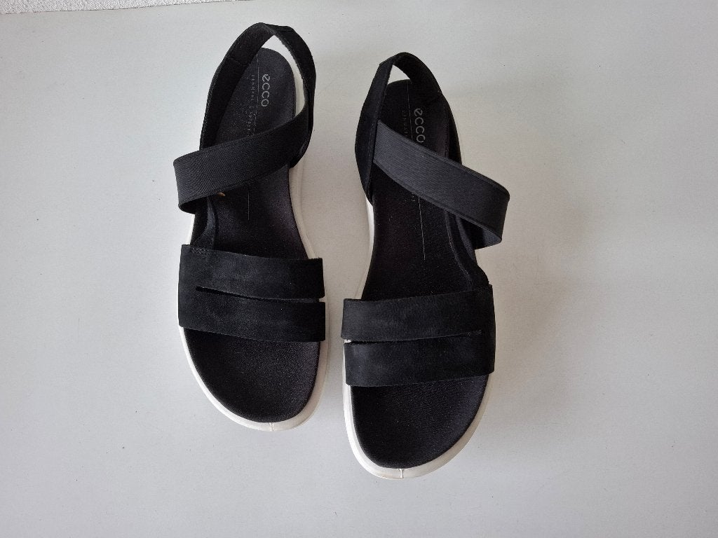 Ecco MAAT 40 Danish Design zwarte leren sandalen lage hak, Kleding | Dames, Schoenen, ECCO /  Ecco, Verzenden, Zwart, Sandalen of Muiltjes