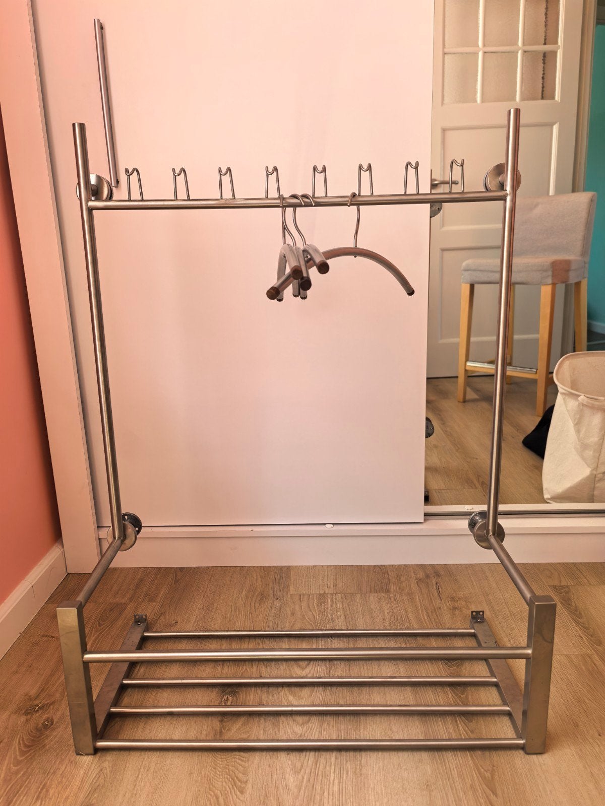 Wandrek met hangers, Zo goed als nieuw, Minder dan 100 cm, Metaal, Ophalen