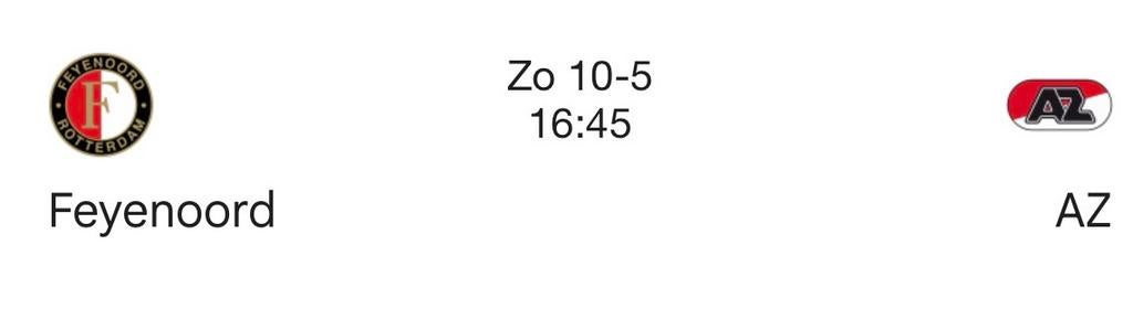 Feyenoord-Az 2x vak S, Seizoenskaart, Twee personen, Mei