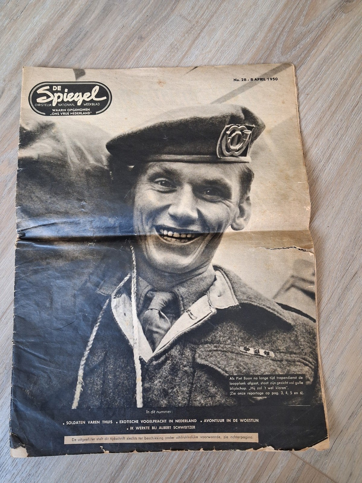 De Spiegel van 8 april 1950, Verzamelen, Ophalen of Verzenden, 1940 tot 1960, Tijdschrift
