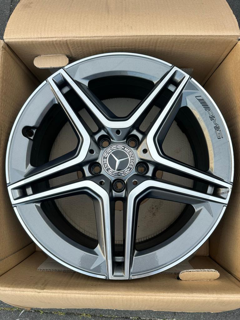Set van 4 Mercedes-Benz AMG velgen 18 inch, Auto-onderdelen, 18 inch, Gebruikt, Velg(en), Ophalen of Verzenden