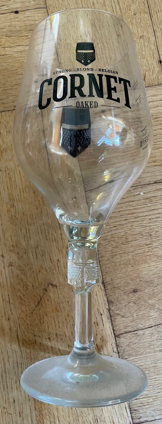 Cornet Oaked speciaal bierglas -nieuw 33cl, Ophalen of Verzenden, Zo goed als nieuw, Glas of Glazen, Overige merken