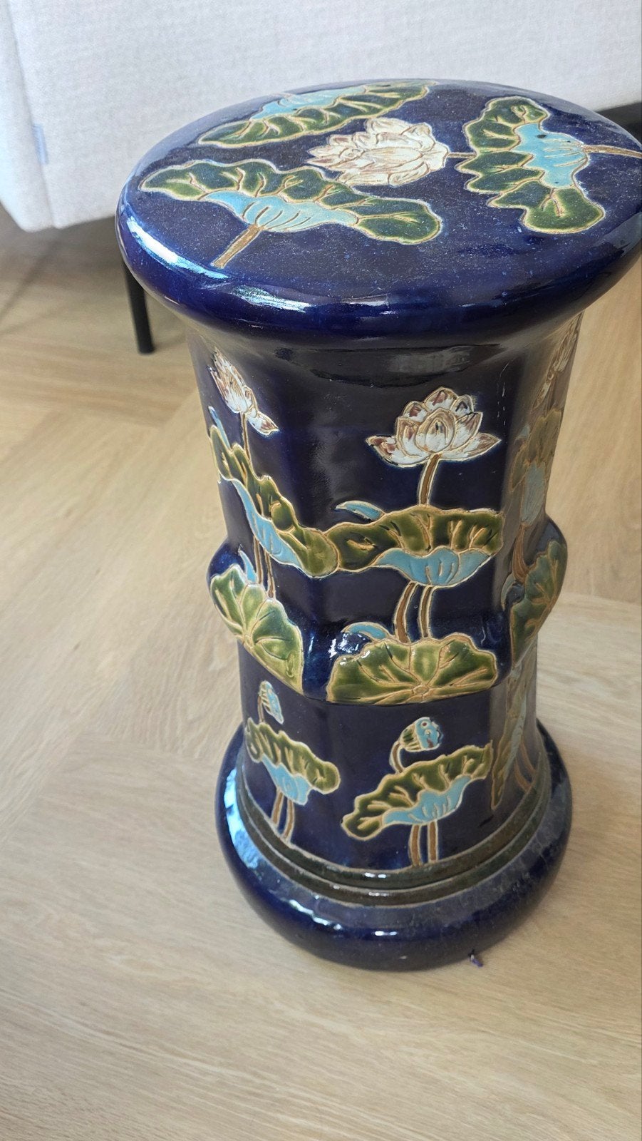 keramiek Chinese kruk, gardenstool, bijzettafel, Ophalen