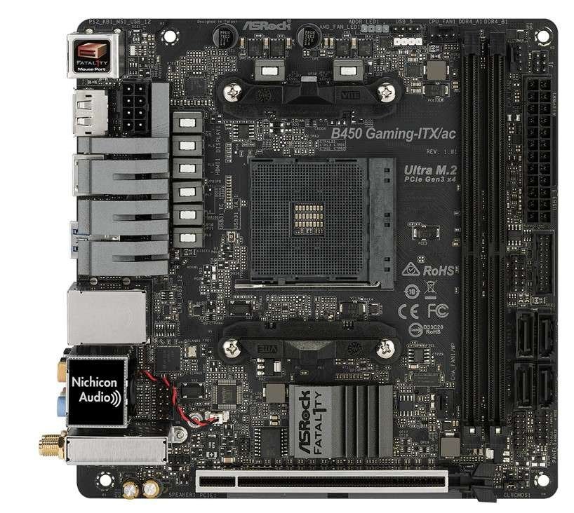 ASRock Fatal1ty B450 Gaming-ITX/ac - AM4 - Wifi - Mini ITX, DDR4, AM4, Ophalen of Verzenden, Bijsterhuizen 1111 , Nijmegen Gelderland, NL