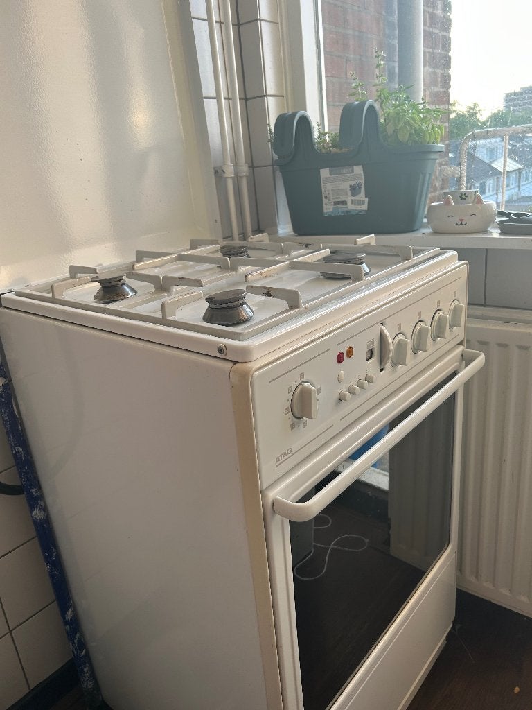 Gasfornuis, Ophalen, Gebruikt, 4 kookzones, Gas