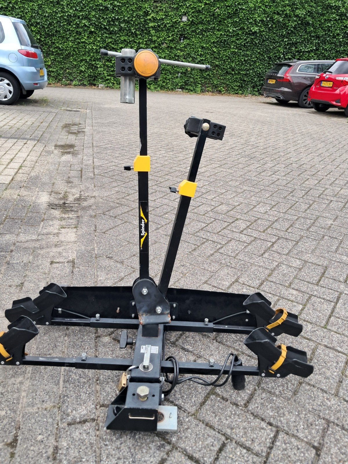 Spinder Hawk Trekhaak Fietsendrager voor 2 fietsen, Ophalen of Verzenden, 2 fietsen, Gebruikt, Trekhaakdrager