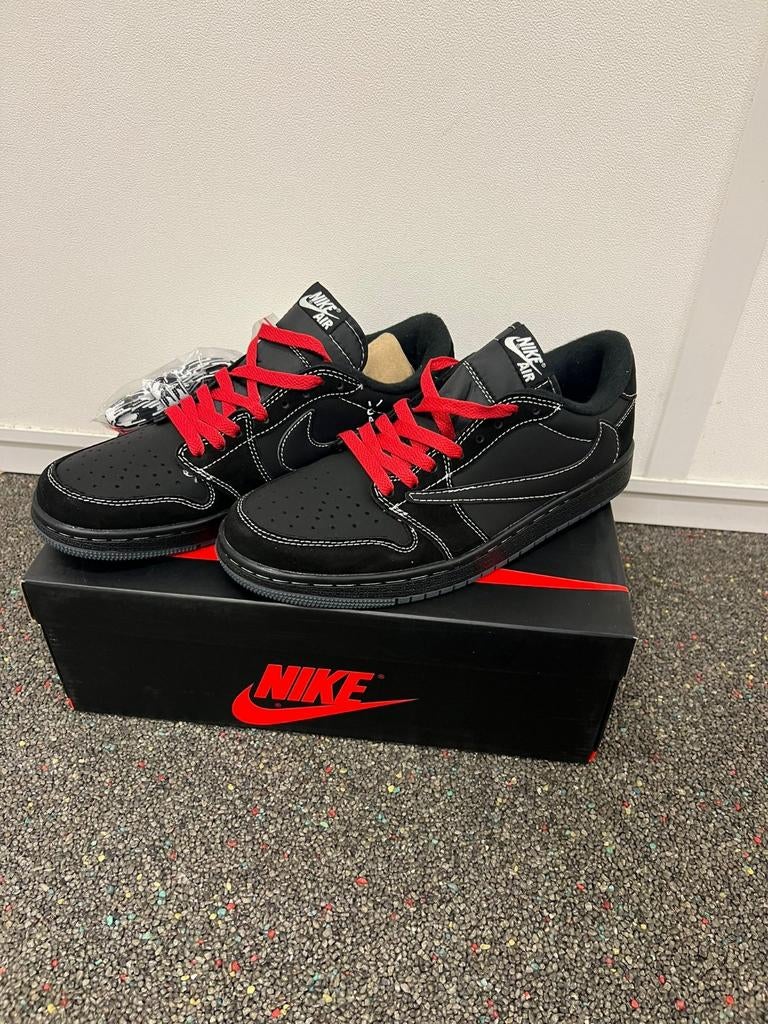 Nike Air Jordan 1 Low Travis Scott Black Phantom, Zwart, Nike, Nieuw, Ophalen of Verzenden