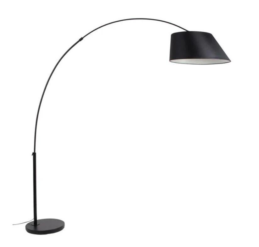 Zuiver Arc Vloerlamp - Stijlvolle Booglamp Zwart, Ophalen of Verzenden, Zo goed als nieuw, Metaal, 200 cm of meer