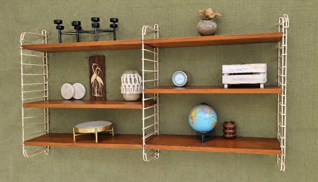 Regal String WHB 50er 60er Mid Century Vintage Danish Design, Ophalen of Verzenden, Zo goed als nieuw, Minder dan 150 cm, Minder dan 25 cm