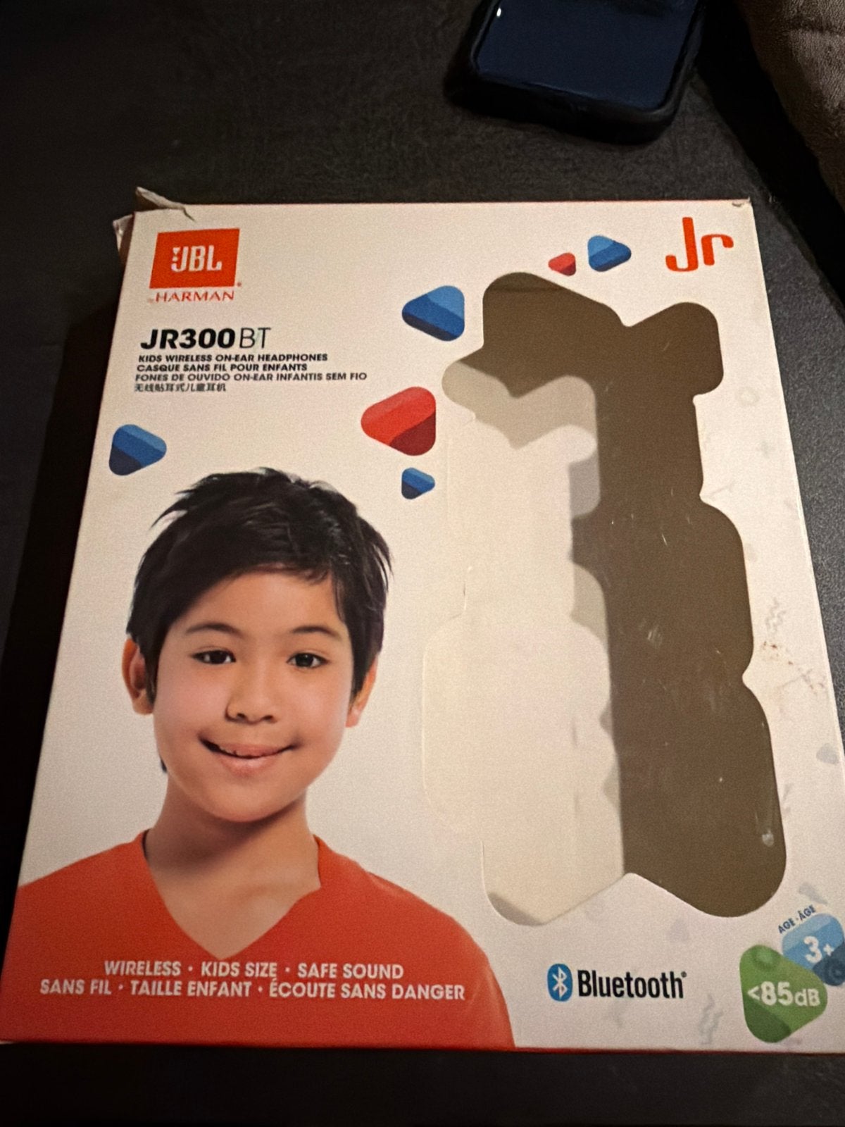 JBL JR300BT Kids draadloze on-ear koptelefoon - Blauw, Gebruikt, JBL, Bluetooth, On-ear