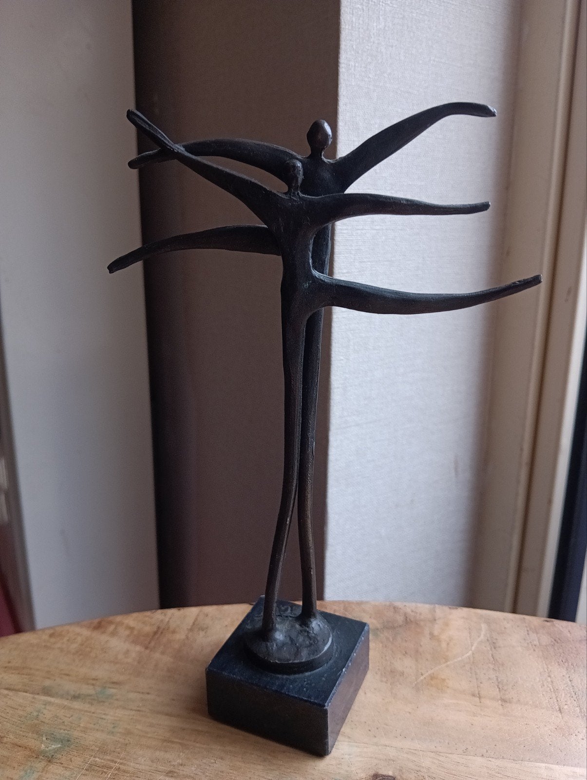 Bronzen beeldje Samen dansen' Levensvreugd Corry Ammerlaan, Verzamelen, Ophalen of Verzenden