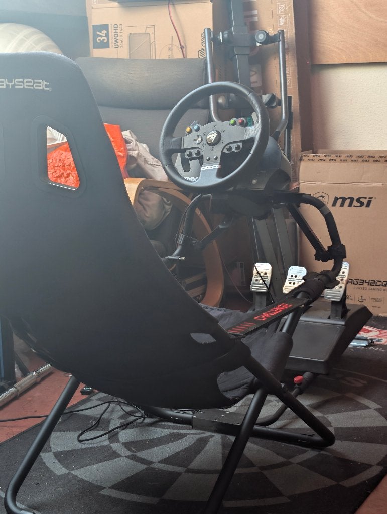 Complete Sim Racing Setup (Playseat Challenge + TMX Pro), Ophalen, Zo goed als nieuw, Playseat/Thrustmaster
