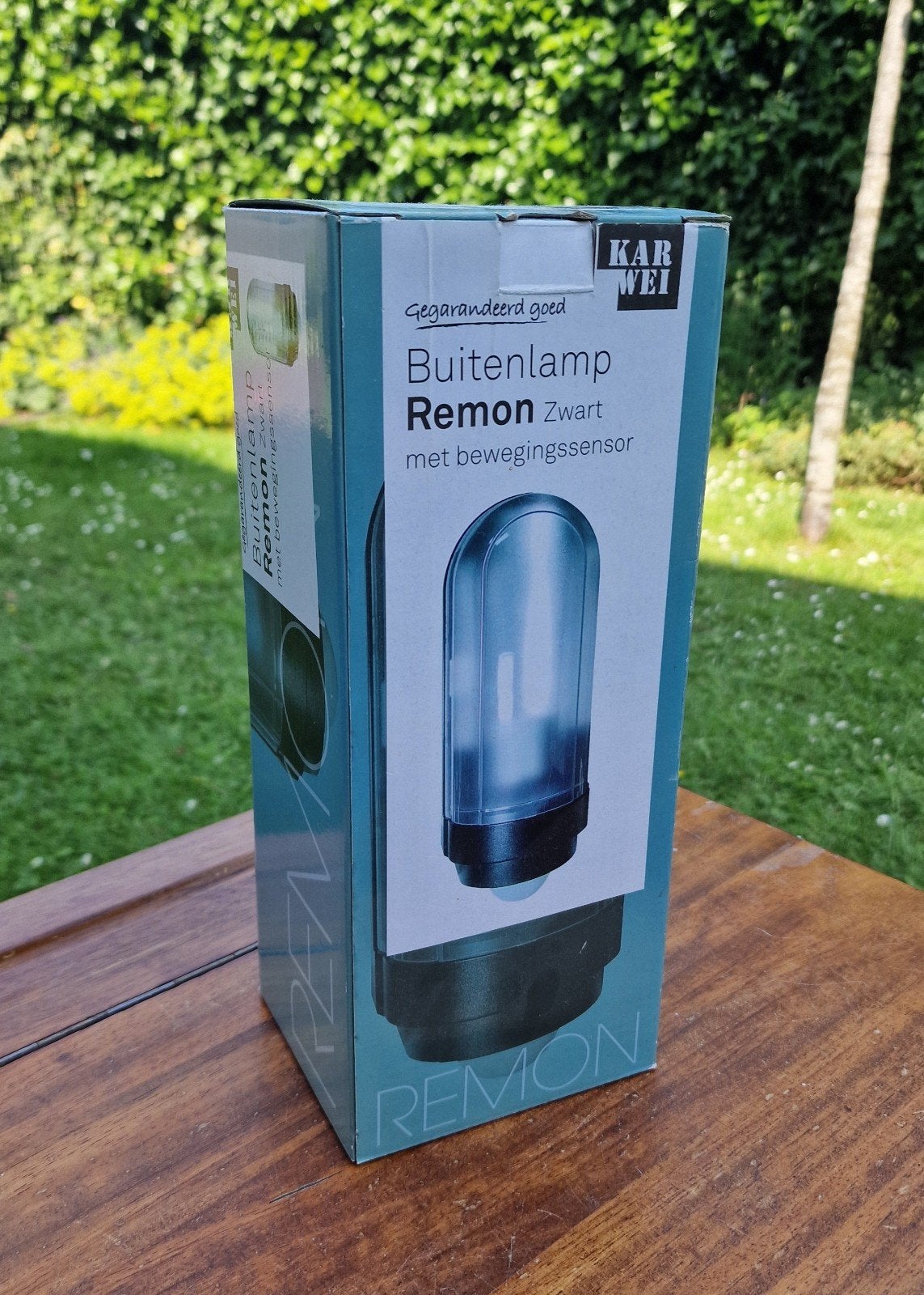 Karwei Buitenlamp Remon Zwart met bewegingssensor, Minder dan 50 watt, Overige typen, Nieuw, Ophalen of Verzenden