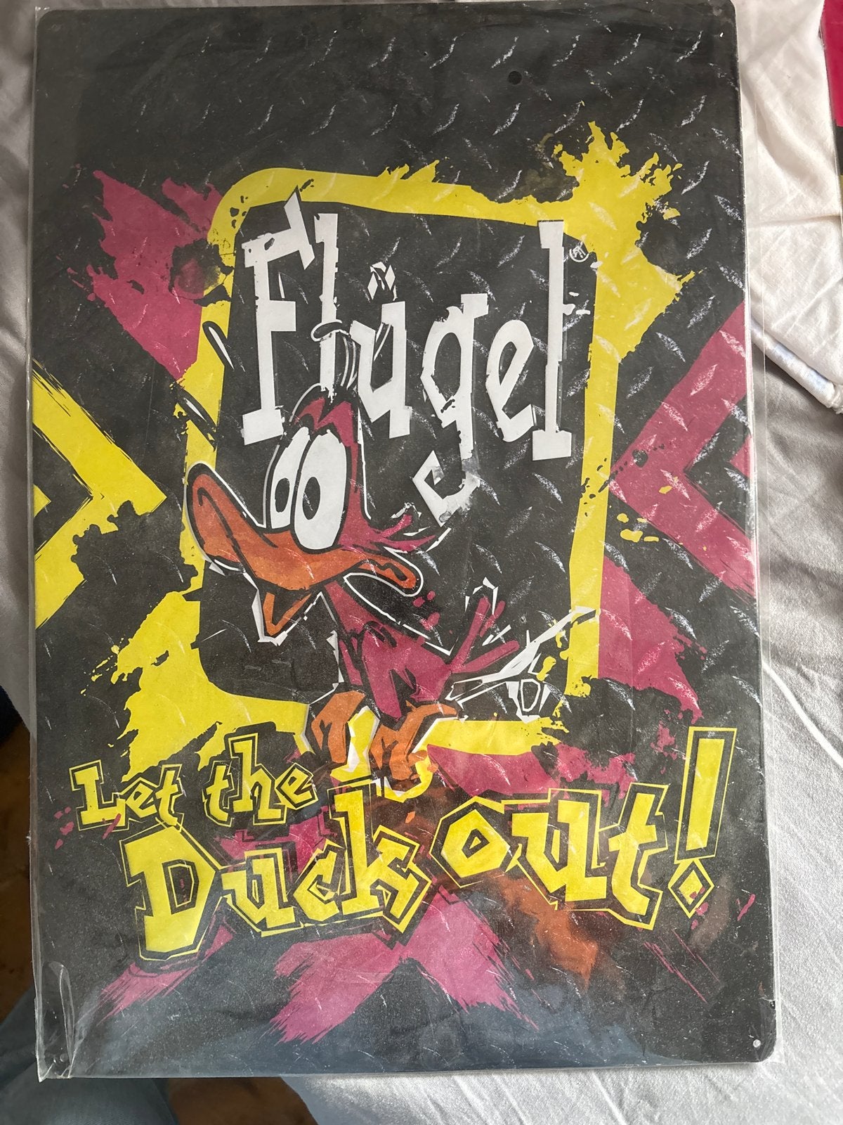 Twee nieuwe Flügel reclameborden in verpakking, Ophalen, Nieuw, Reclamebord