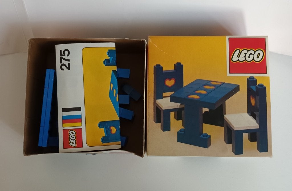 Vintage Lego 275 doos 1974 compleet met inhoud en instructie, Compleet, Lego, Ophalen of Verzenden, Zo goed als nieuw
