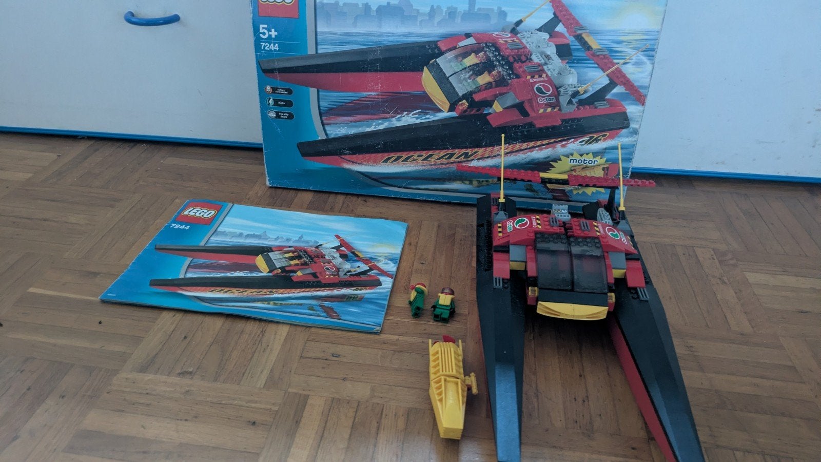Lego speedboot nr 7244), Ophalen, Gebruikt, Lego, Inclusief doos