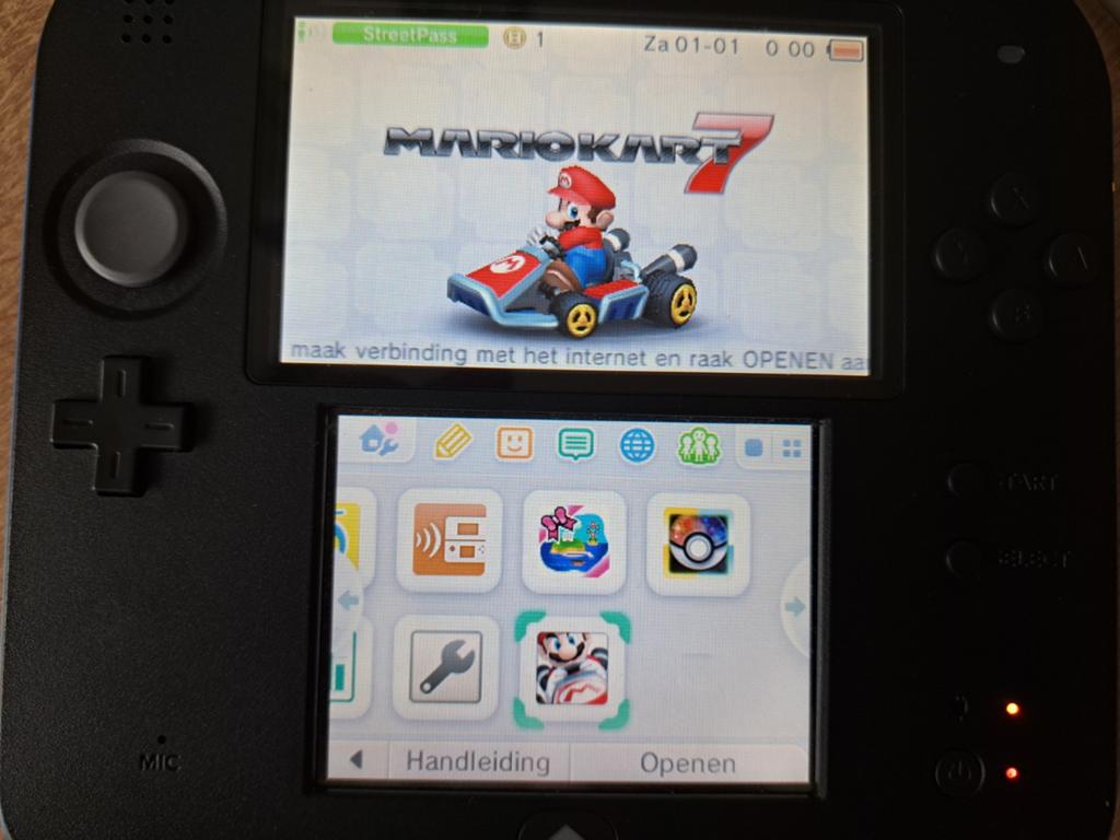 Nintendo 2DS inclusief spellen, Met games, Blauw, 2DS, Ophalen of Verzenden