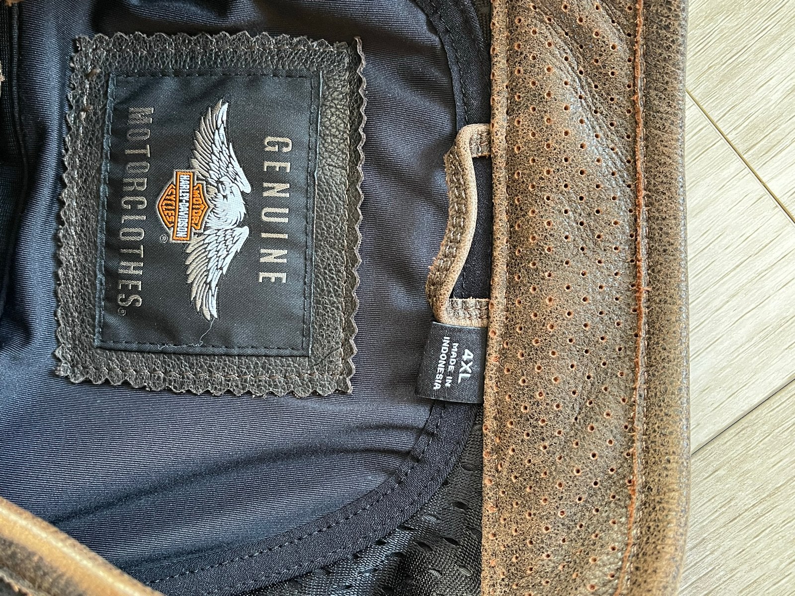 Zware Leren Harley-Davidson Jas 4XL met Valbeveiliging, Ophalen of Verzenden, Tweedehands, Heren, Jas | leer