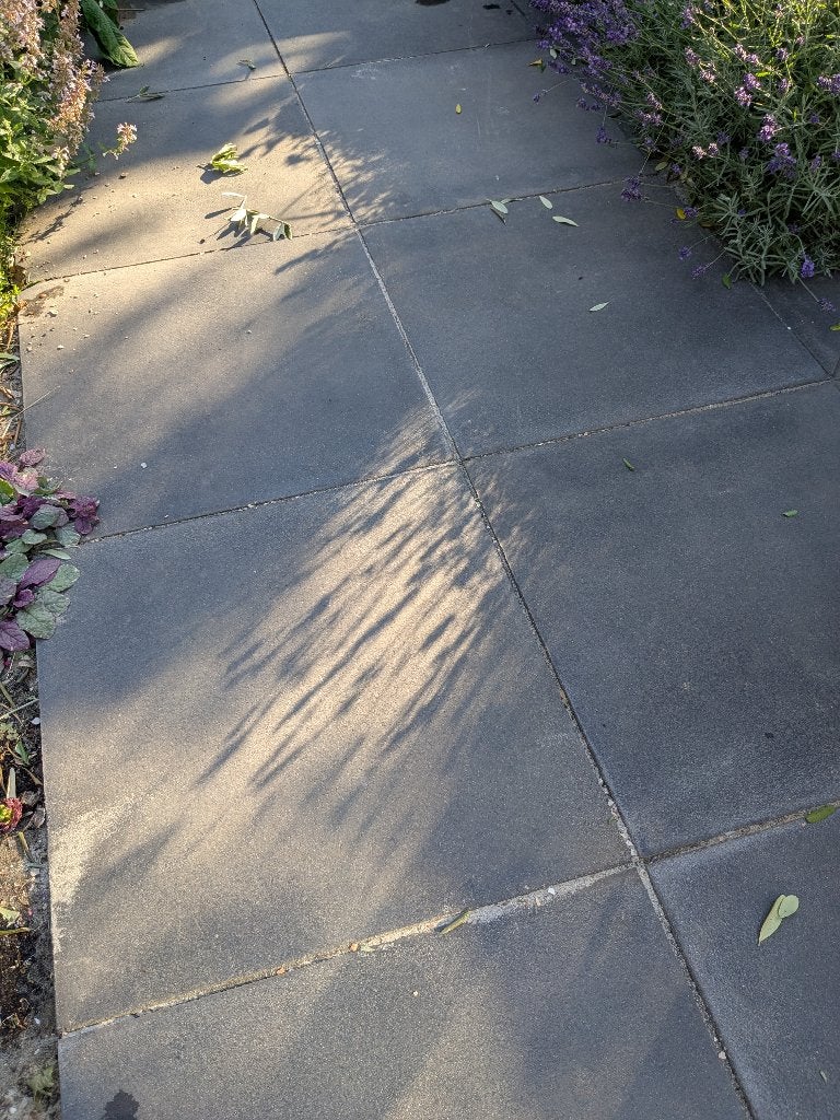 Grijze tegels 60x60, Ophalen, Zo goed als nieuw, Minder dan 5 m², Beton