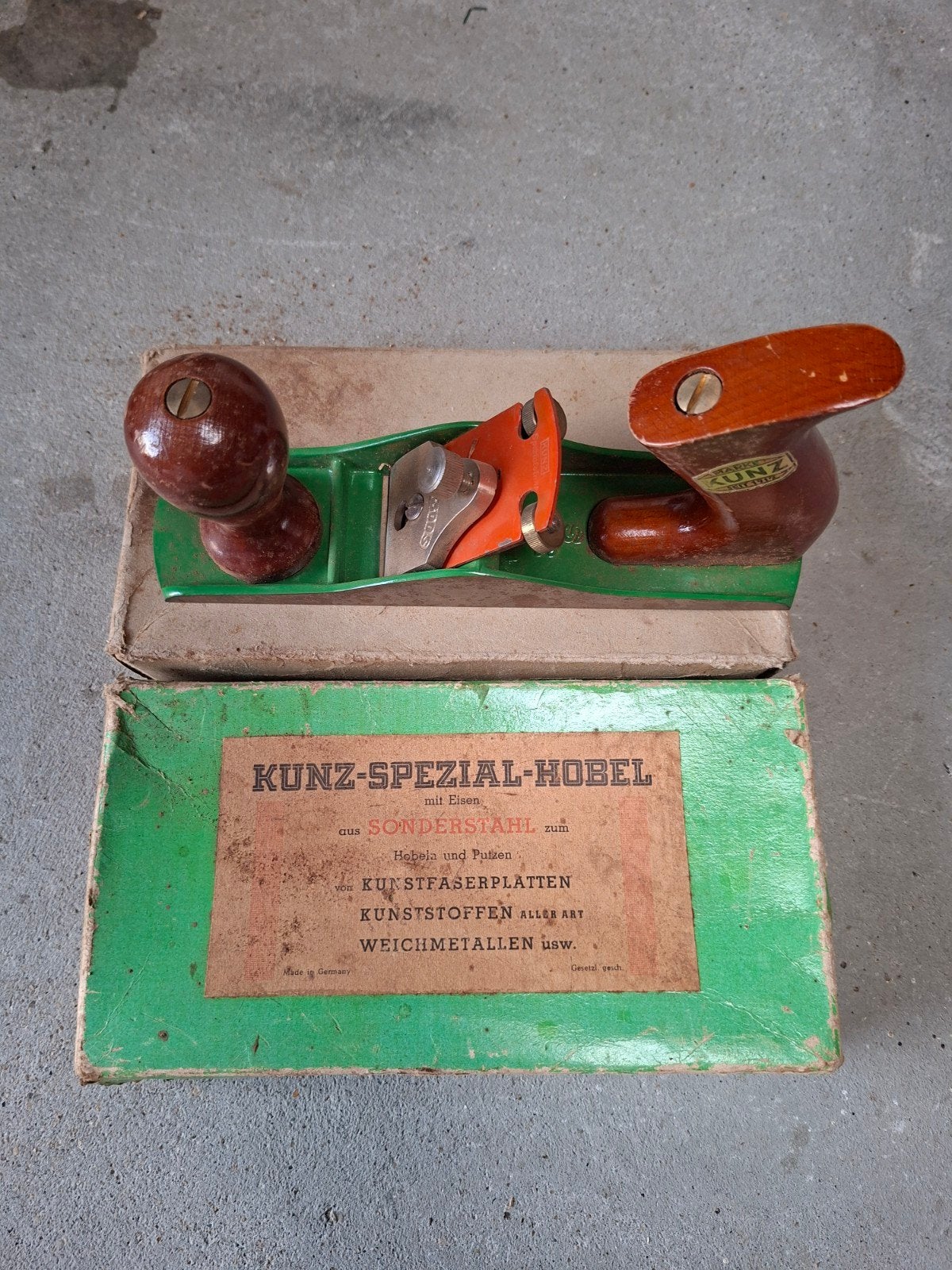 Kunz-Spezial-Hobel met Sonderstahl - Vintage Schaaf, Ophalen of Verzenden