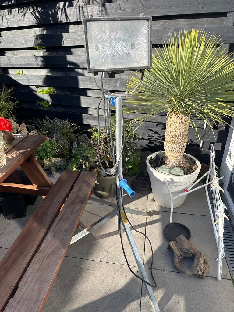 Eurolux Bouwlamp op Statief - 1000 Watt halogeen ,, Doe-het-zelf en Verbouw, Bouwverlichting, Gebruikt, Met statief, Ophalen of Verzenden