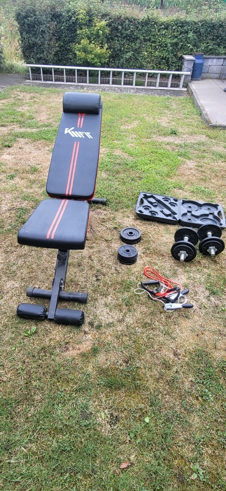 sport bench + gewichten, Ophalen, Fitnessbank