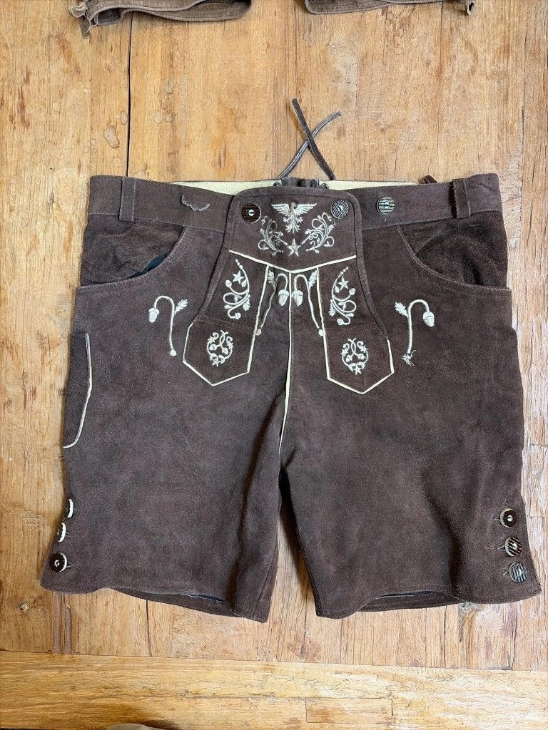 Originele Lederhosen maat 52, Engelleiter, Ophalen of Verzenden, Mon Plaisir 19, Etten-Leur, Netherlands, DJT De Juiste Toon