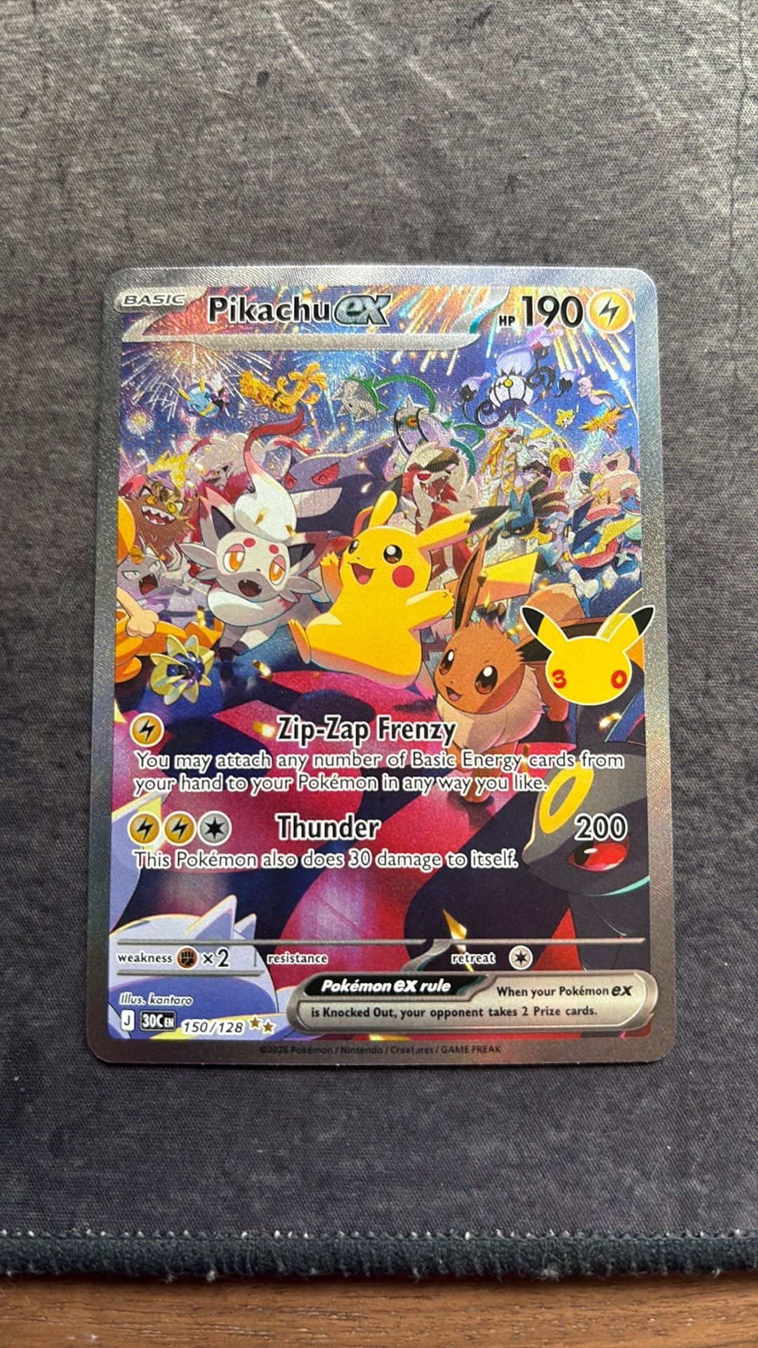 Pikachu 150/128 30th celebration, Ophalen, Zo goed als nieuw