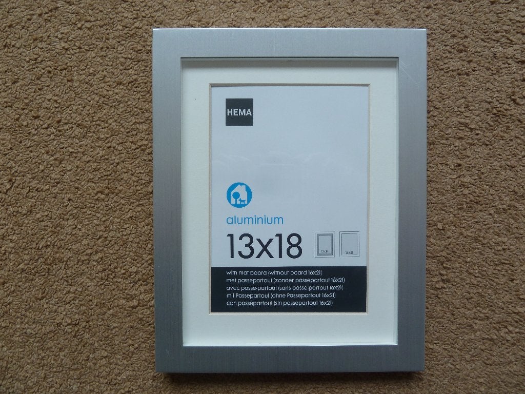 Aluminium fotolijst 16 x 21 of 13 x 18 cm, Ophalen of Verzenden, Nieuw