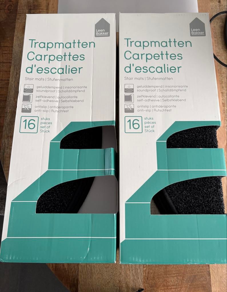 Nieuwe Leen Bakker Athens Step trapmatten - 20 stuks grijs, Huis en Inrichting, Stoffering | Vloerbedekking, Overige typen, Nieuw