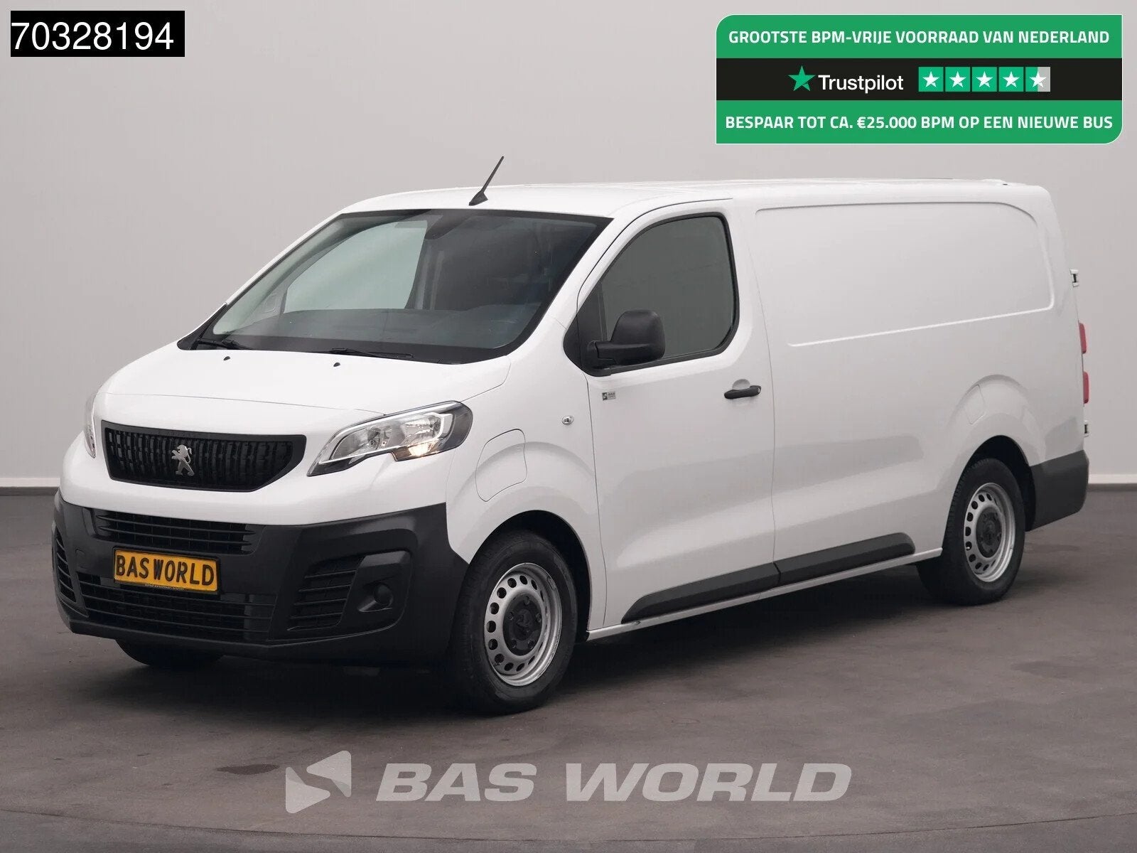 Peugeot e-Expert 136pk Elektrisch 50kWh 230km WLTP L3H1 Airc, Automaat, Gebruikt, Wit, 1000 kg