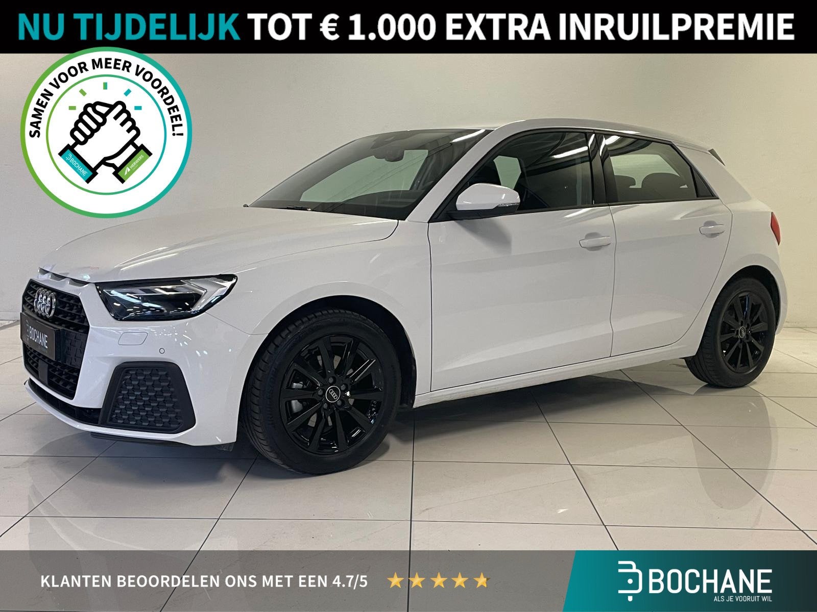 Audi A1 Sportback 30 TFSI Advanced edition | Stoelverwarming, Auto's, Stof, 116 pk, Wit, Bedrijf