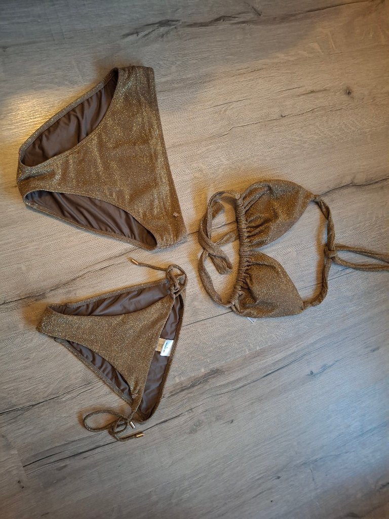 Beachlife bikini, Kleding | Dames, Badmode en Zwemkleding, Ophalen of Verzenden, Zo goed als nieuw, Goud, Bikini
