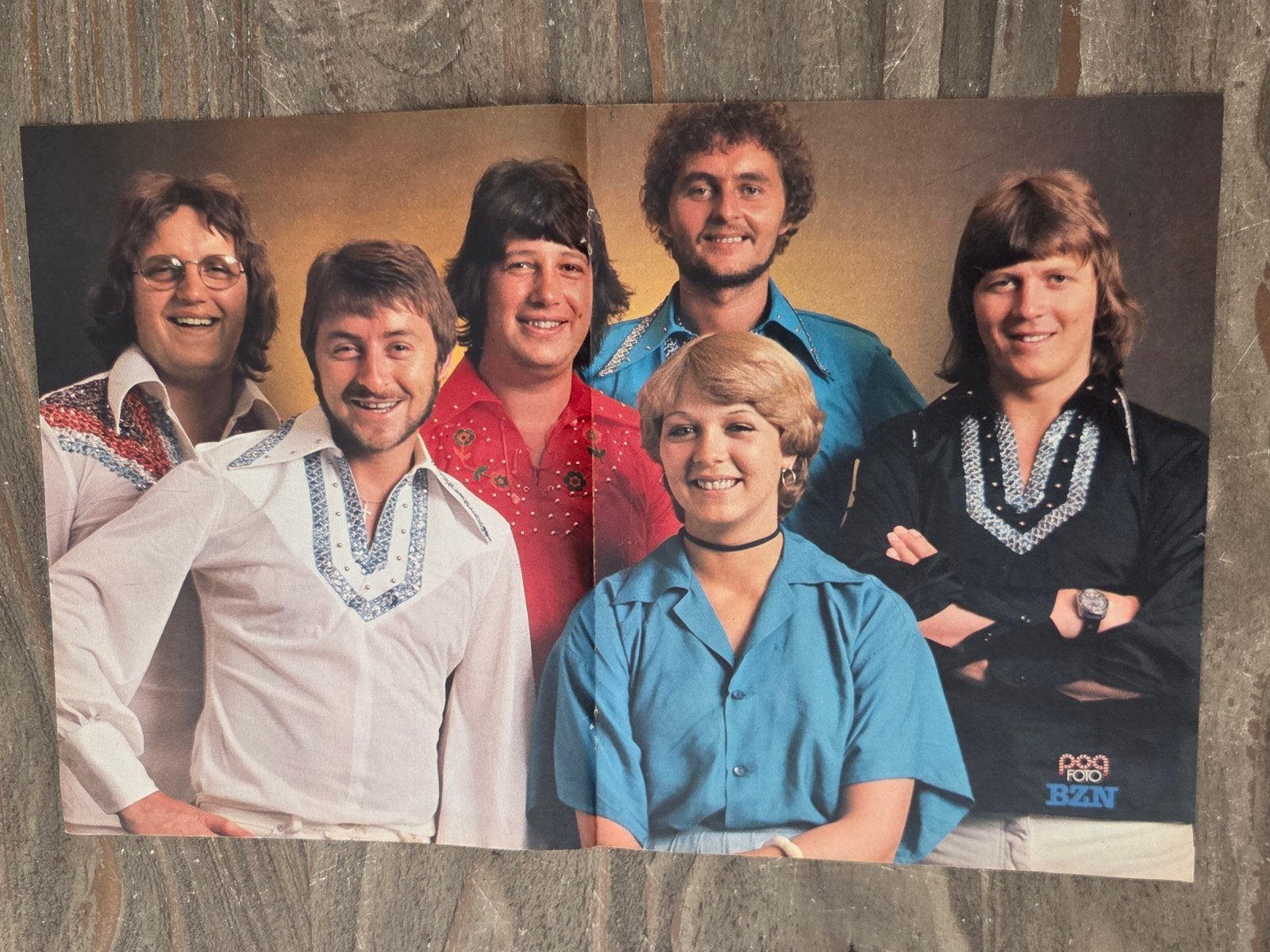 BZN Poster - Vintage - Popfoto, Verzamelen, Rechthoekig Staand, Ophalen of Verzenden, Zo goed als nieuw, A1 t/m A3