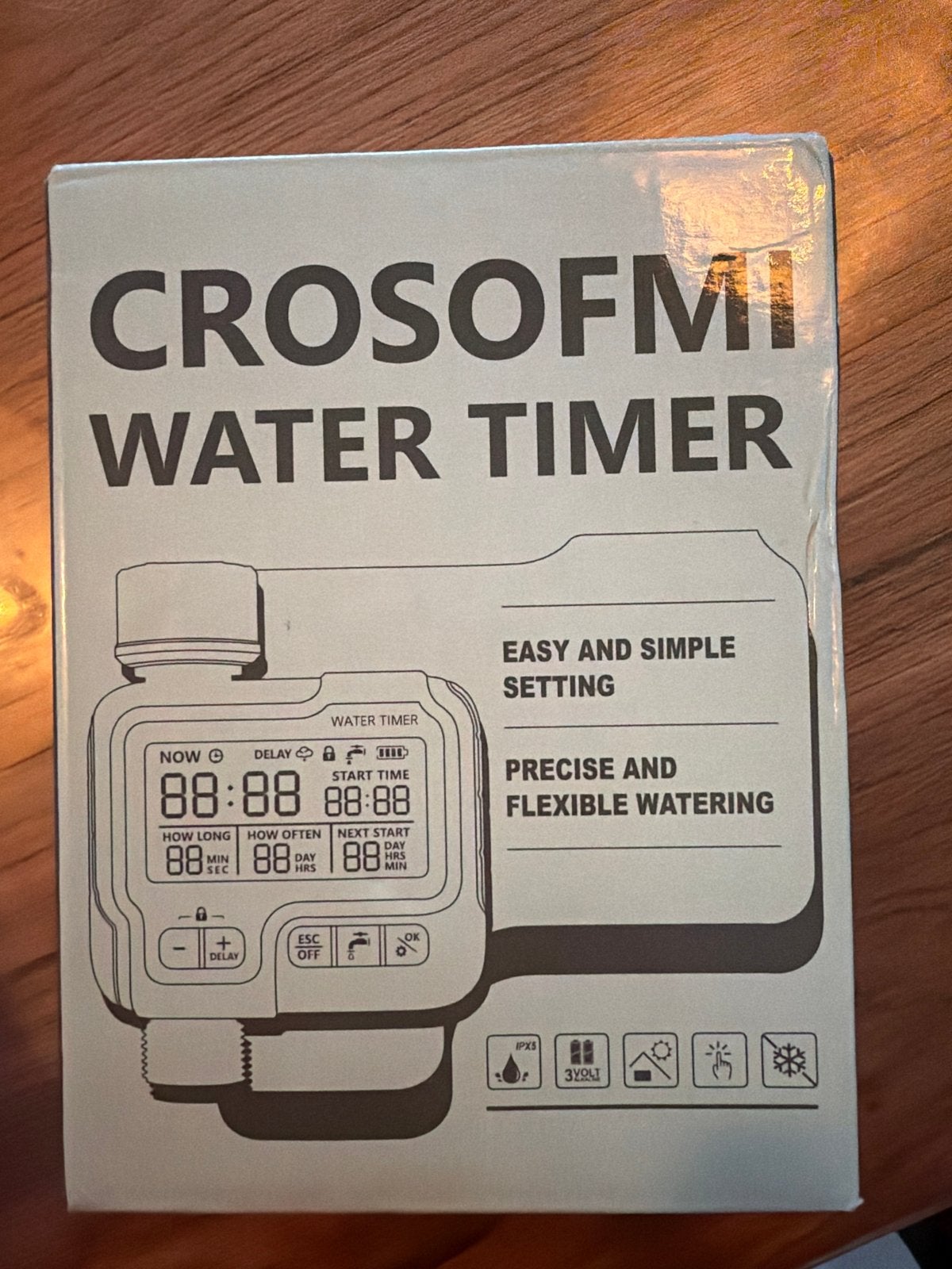 Crosofmi Water Timer - Eenvoudige en nauwkeurige besproeiing, Ophalen of Verzenden, Nieuw