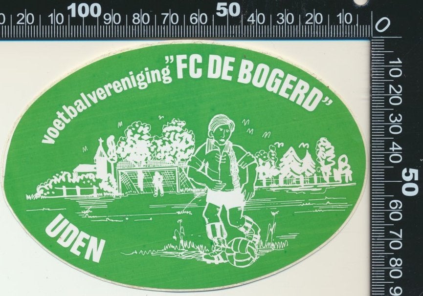 Sticker: Voetbalvereniging FC De Bogerd - Uden (2), Ophalen of Verzenden, Zo goed als nieuw, Sport