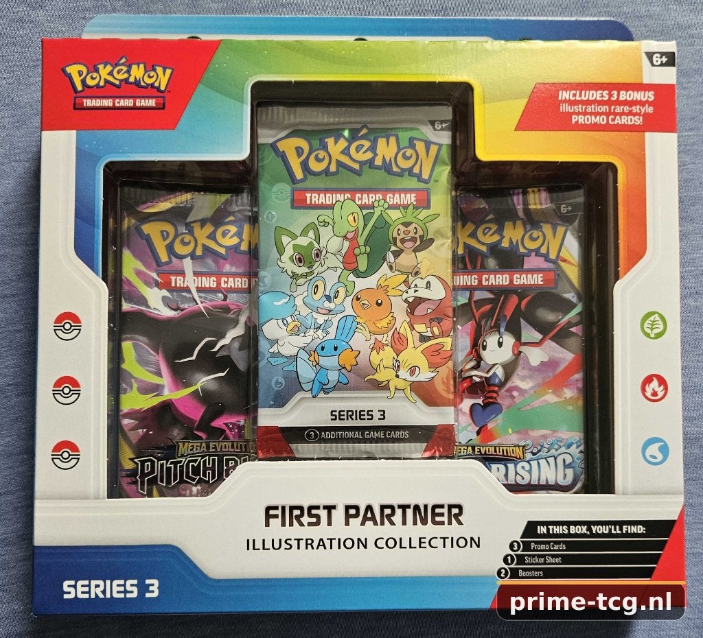 Pokémon First Partner Illustration Collection – Series 3, Ophalen, Nieuw, Boosterbox, Foil