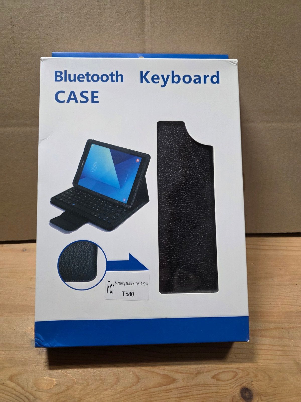 Bluetooth Toetsenbord Hoes Samsung Galaxy Tab A2016 T580, 10 inch, Nieuw, Bescherming voor- en achterkant, Ophalen of Verzenden