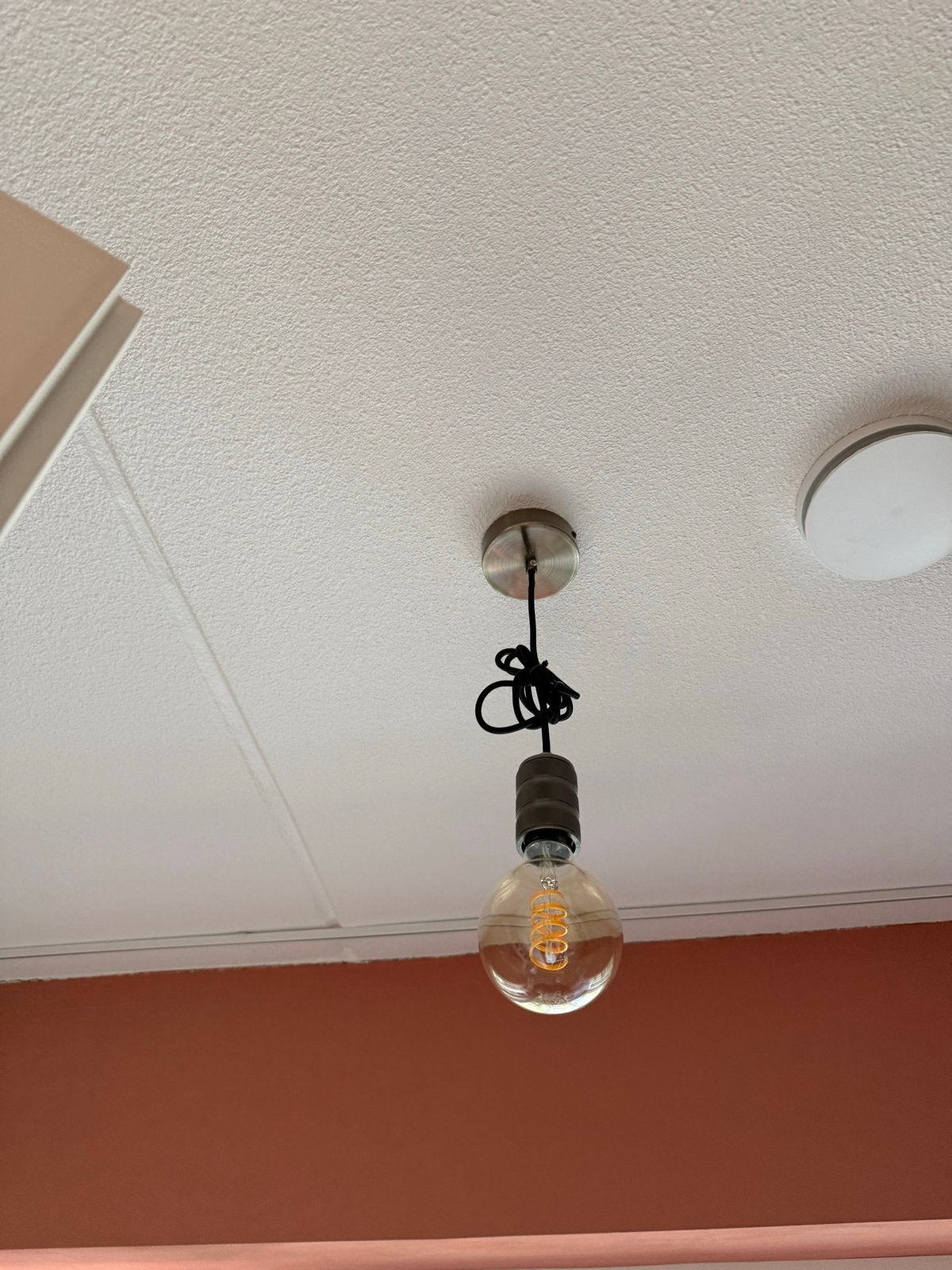 Loods 5 Hanglamp met lamp - Industriële stijl, Ophalen of Verzenden, Gebruikt, Metaal, E27 (groot)