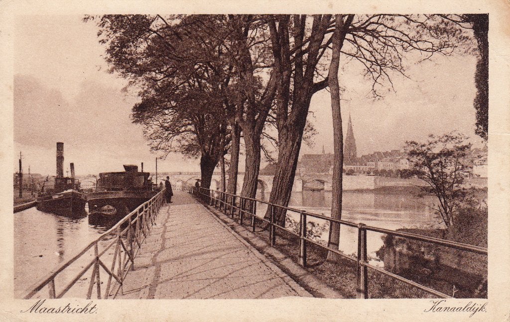 Maastricht   -   Kanaaldijk                    =0006=, Verzamelen, Ophalen of Verzenden, 1920 tot 1940, Ongelopen, Limburg